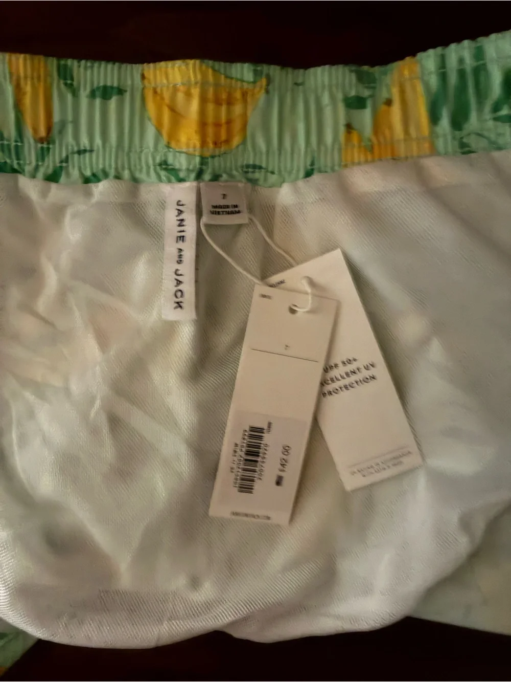 Janie and Jack Banana Swim Trunk
